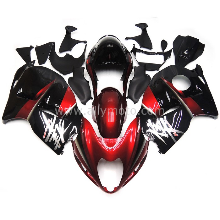 0434 Fairing Suzuki GSXR1300 Hayabusa 1997 - 2007 Cowling Red Black 0434 Fairing Suzuki GSXR1300 Hayabusa 1997 - 2007 Cowling Red Black